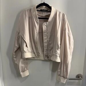 Zara Beige Bomber Jacket for Women